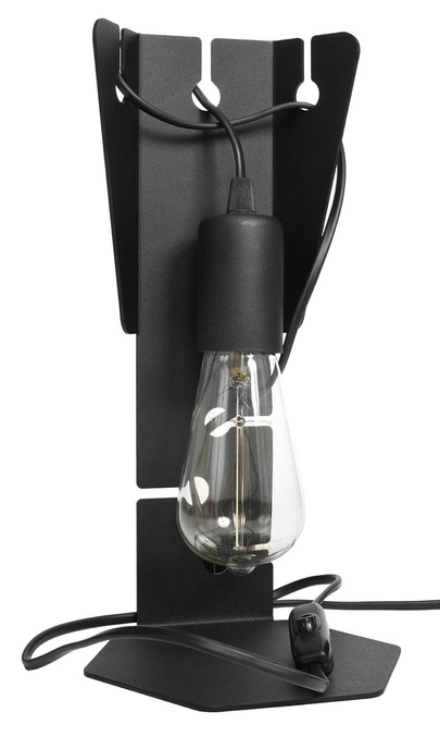 Lampe de bureau ARBY noir + 1x ampoule LED E27 3000K Warm 7.5W 620lm