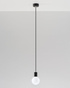 EDISON lampe suspendue noire +1x ampoule LED E27 4000K Froid 7.5W 650lm