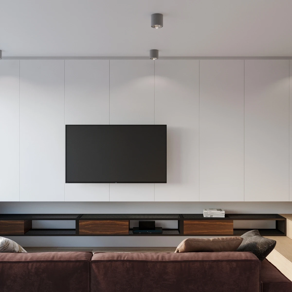 Plafonnier TIUBE gris