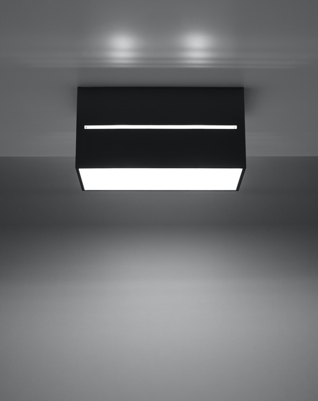 Plafond LOBO MAXI noir + 2x ampoule LED G9 4000K froide 4.5W 530lm