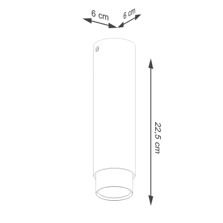 Plafonnier NERO 22,5 noir/doré