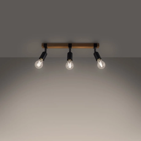 Plafonnier ZUCA 3 noir