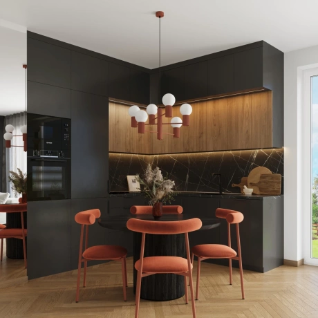 Lustre HALO 6 rouge ochra