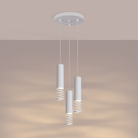 Lampe suspendue LAMI 3P blanc