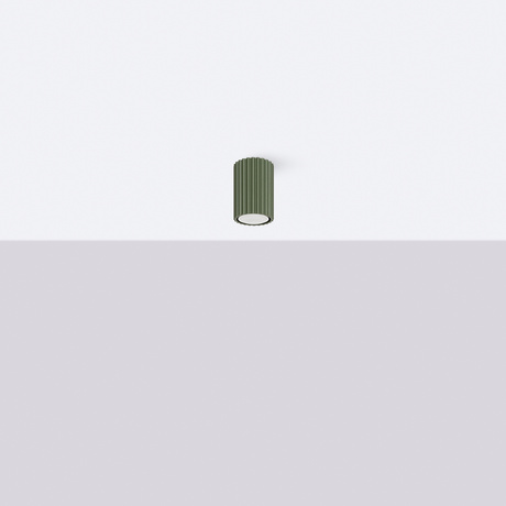 Plafonnier KARBON 10 vert olive