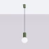 Lampe pendante HALO 1 vert olive