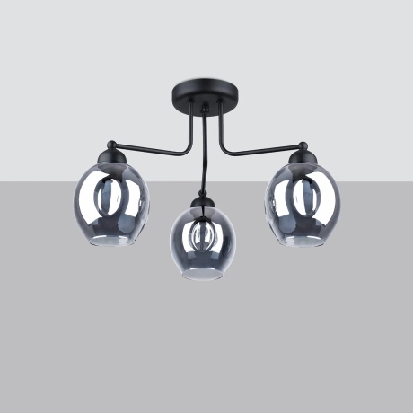 Lustre FILLAN 3 noir