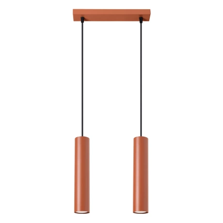 Lampe suspendue LAGOS 2 rouge ocre