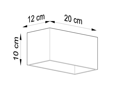Applique QUAD MAXI blanc + 2x ampoule LED G9 3000K Warm 4.5W 510lm