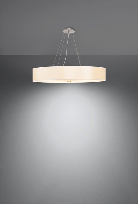 Lustre SKALA 80 blanc +6x ampoule LED E27 3000K Warm 7.5W 620lm