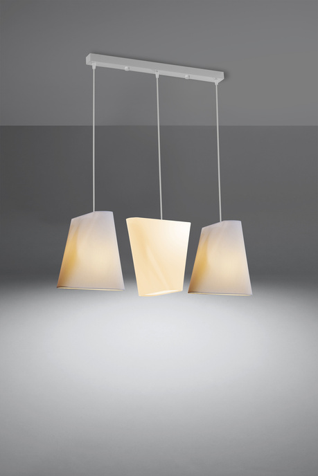 Lustre BLUM 3 blanc + 3x ampoule LED E27 3000K Warm 7.5W 620lm