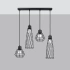Lampe suspendue SUBA 4L noir