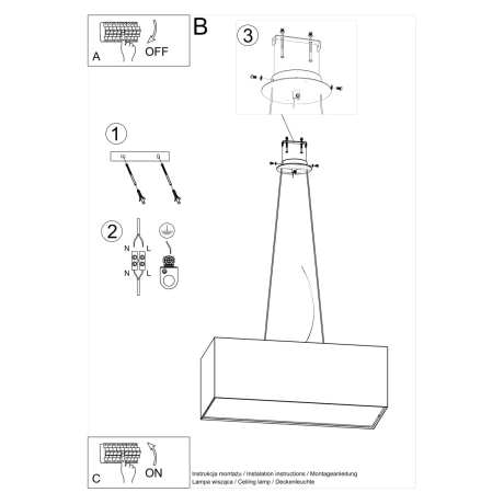 Lustre SANTA BIS 80 noir