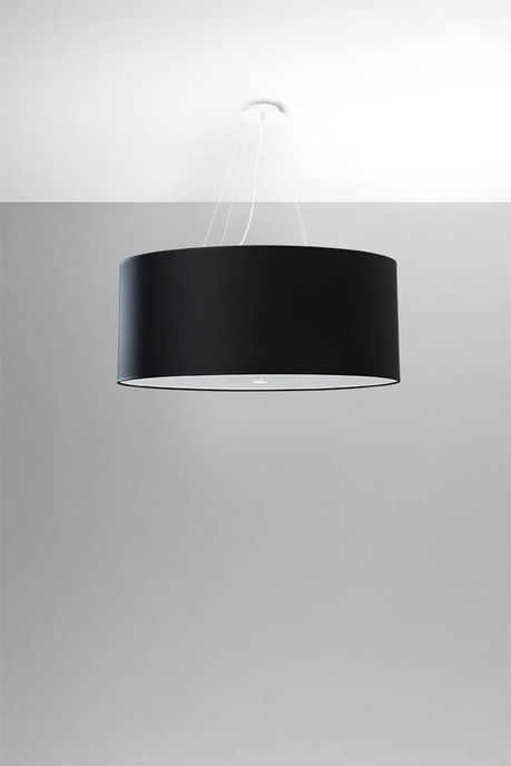 Lustre OTTO 70 noir + 6x ampoule LED E27 3000K Warm 7.5W 620lm