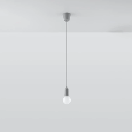 Lampe suspendue DIEGO 1 gris