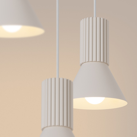 Lampe suspendue ESTRIA 3P beige
