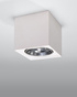 SEIDA plafond céramique blanc + 1x ampoule LED GU10 AR111 3000K Warm 10W 800lm