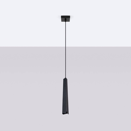 Lampe suspendue PRYSM 1 noire + 1x ampoule LED G9 4000K froide 4,5W 460lm