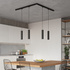 Lampe suspendue, 4 points, système de rail triphasé, LAGOS