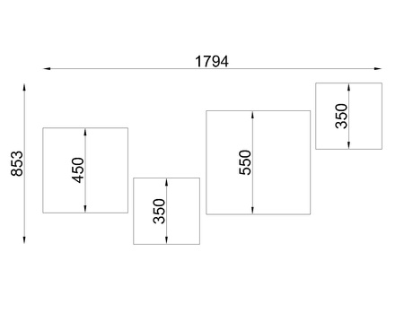 Plafond HORUS 35 GREY + 2x ampoule LED E27 4000K Cold 7.5W 650lm
