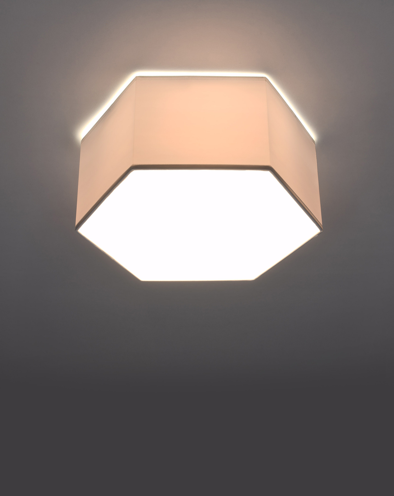 Plafond SUNDE 13 blanc + 2x ampoule LED E27 3000K Warm 7.5W 620lm