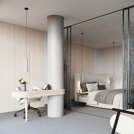 ELECTRA lampe suspendue en béton + 1x ampoule LED GU-10 4000K Cold 7W 530lm