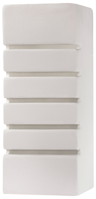 Applique en céramique SAMIR blanc + 1x ampoule LED E27 4000K Froid 7.5W 650lm