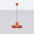 Lampe suspendue BILO rouge ocre